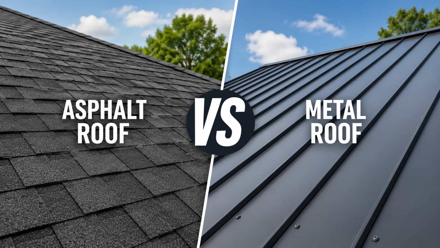 Asphalt Shingles vs. Metal Roofing: A Complete Homeowner's Comparison