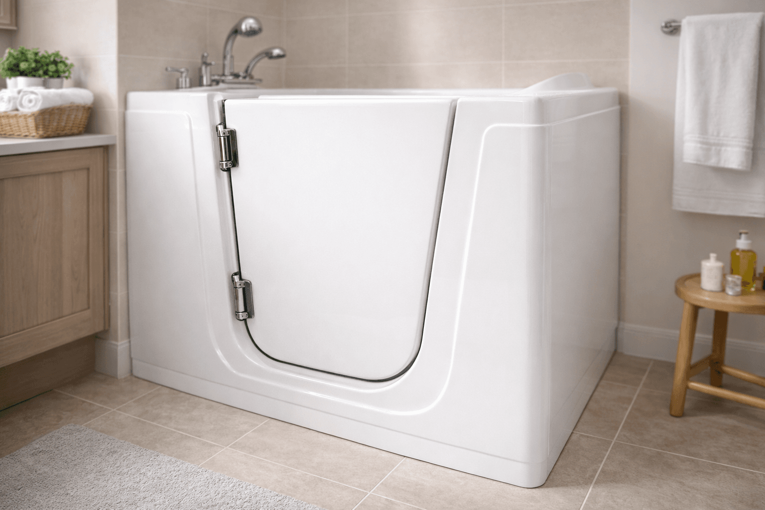 What to Look For in a Walk-In Tub Door: In-Swing vs Out-Swing, Seal Types, and Leak Prevention